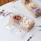 European Style Luxury Plastic Pane Fruit Dish Snack Dish Tea Dim Sum Dried Fruit Candy Ktv High Value Simple
