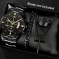 Business-Style Sophisticated Watch Set For Men