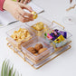 European Style Luxury Plastic Pane Fruit Dish Snack Dish Tea Dim Sum Dried Fruit Candy Ktv High Value Simple