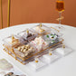 European Style Luxury Plastic Pane Fruit Dish Snack Dish Tea Dim Sum Dried Fruit Candy Ktv High Value Simple