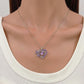 Ins Butterfly Love Necklace With Rhinestones Fashion Personality