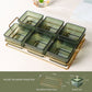 European Style Luxury Plastic Pane Fruit Dish Snack Dish Tea Dim Sum Dried Fruit Candy Ktv High Value Simple