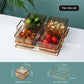 European Style Luxury Plastic Pane Fruit Dish Snack Dish Tea Dim Sum Dried Fruit Candy Ktv High Value Simple