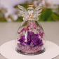 Eternal Flower Gift Box Angel Glass Cover Dried Rose Gift Box Home Decor