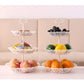 Household Fruit Plate Three-Layer Fruit Platter Creative Snack Plate Multi-Functional Living Room Candy Plate Melon Seeds Snack Tray