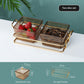 European Style Luxury Plastic Pane Fruit Dish Snack Dish Tea Dim Sum Dried Fruit Candy Ktv High Value Simple