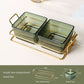 European Style Luxury Plastic Pane Fruit Dish Snack Dish Tea Dim Sum Dried Fruit Candy Ktv High Value Simple