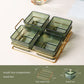 European Style Luxury Plastic Pane Fruit Dish Snack Dish Tea Dim Sum Dried Fruit Candy Ktv High Value Simple