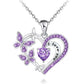 Ins Butterfly Love Necklace With Rhinestones Fashion Personality